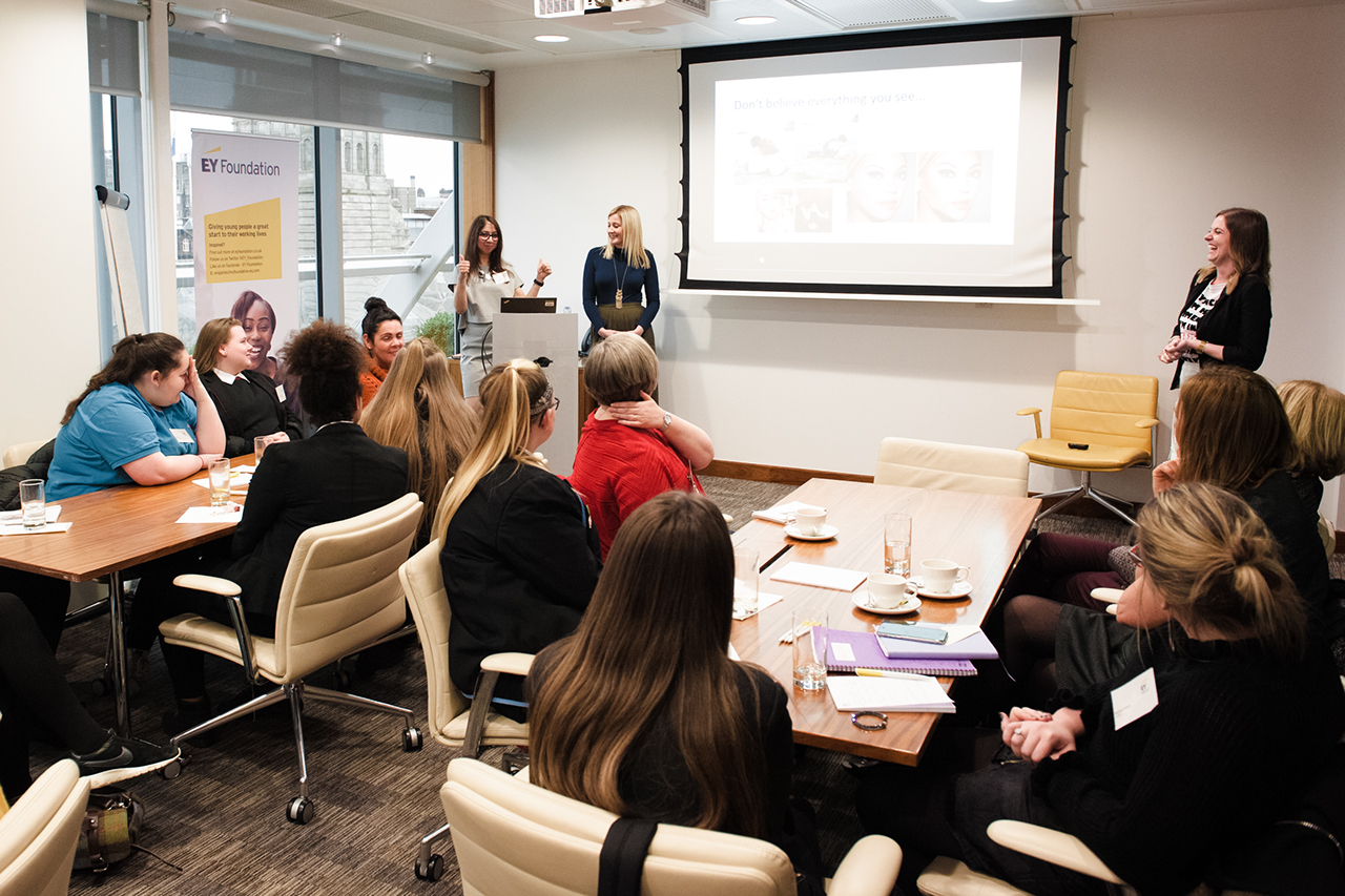 THE EY FOUNDATION - YOUNG WOMEN'S NETWORK EVENT IN GLASGOW 07/02/2018 AT G1 BUILDING. 
